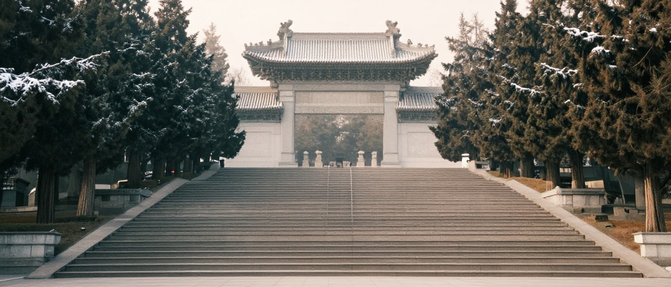 中山陵 · 392 级台阶的仰望